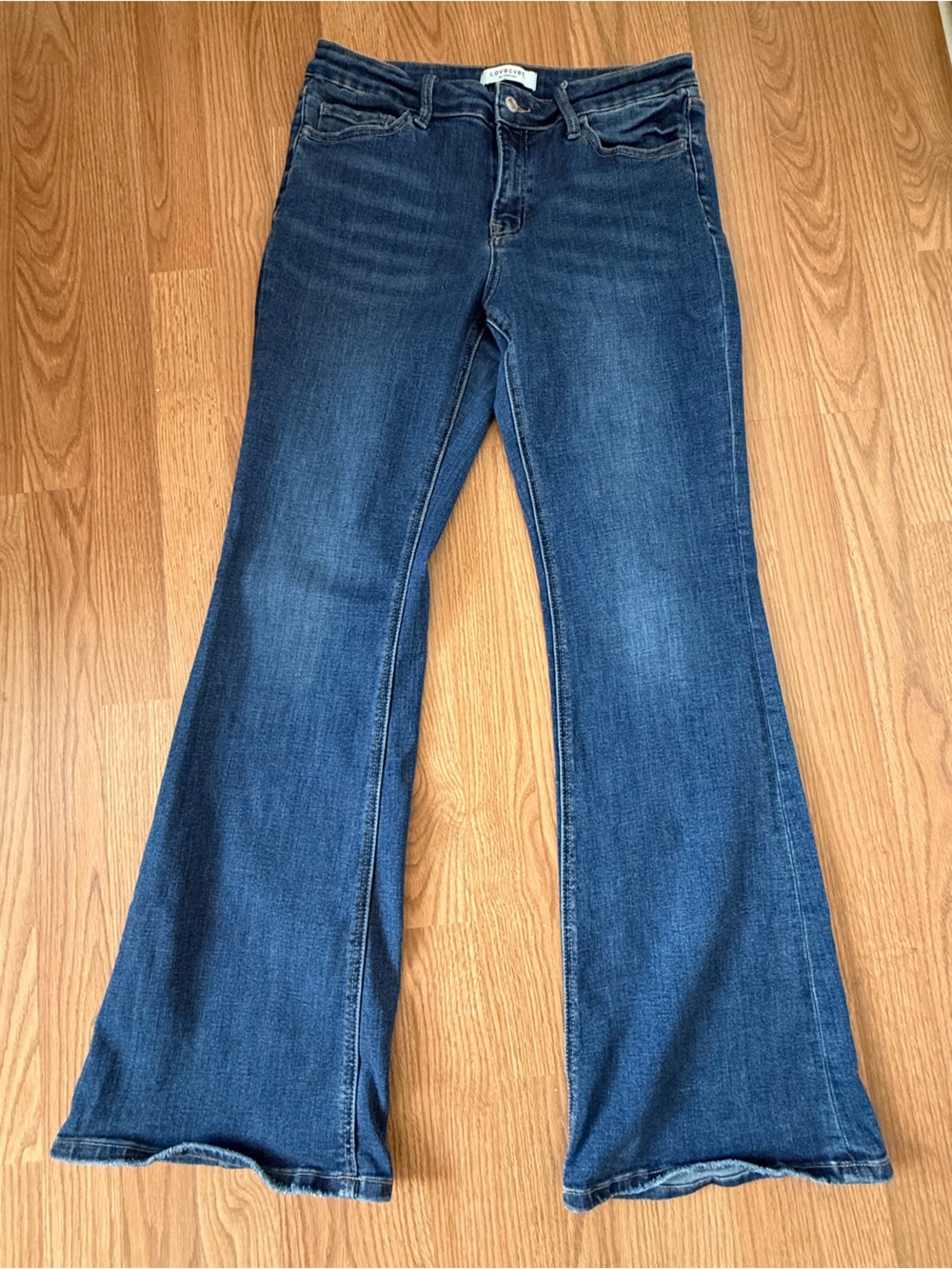 Dark Blue Flare Jeans - Lovervet